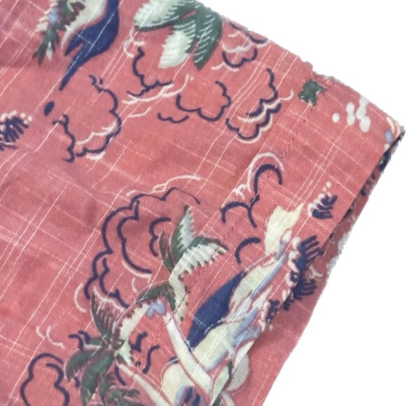 IZOD Saltwater Dockside Chambray Short Sleeve Button Down Shirt Men’s M - Picture 5 of 8